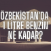 Özbekistan’da 1 Litre Benzin Ne Kadar?